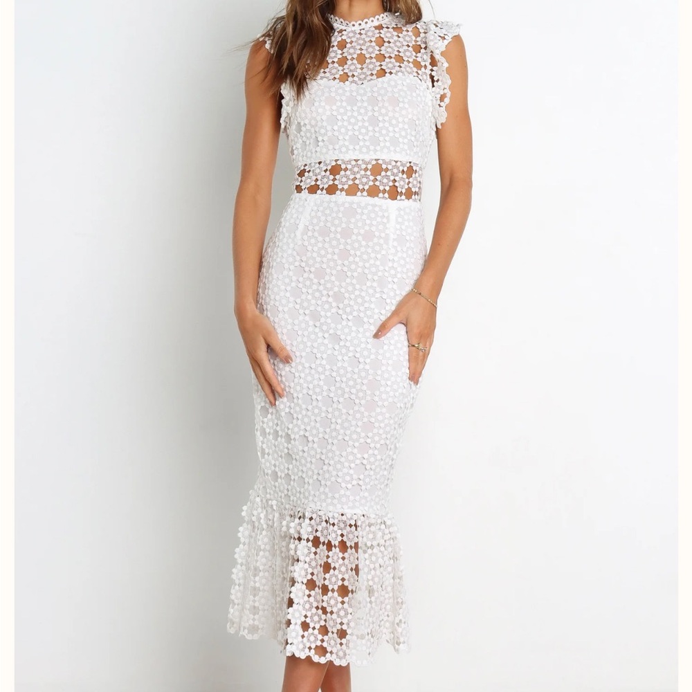 Petal & Pup White Lace Dress